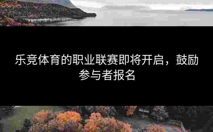 乐竞体育的职业联赛即将开启，鼓励参与者报名